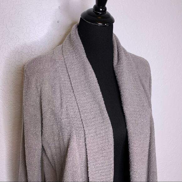 Barefoot Dream Cozy Chic Lite knit gray open front cardigan size Small - Picture 3 of 15